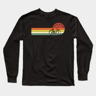 Cycling  Retro Style gift For Cyclist - Cycling dad Present Long Sleeve T-Shirt